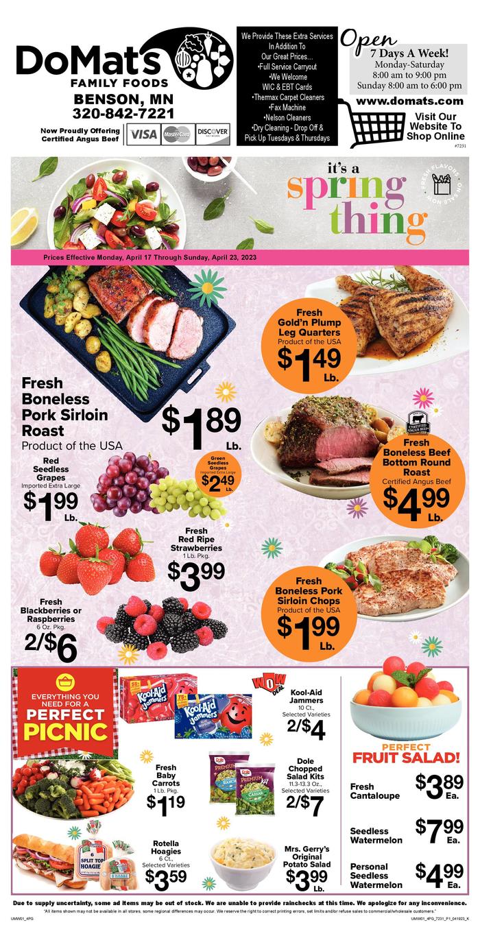 DoMat's Family Foods Ad Specials