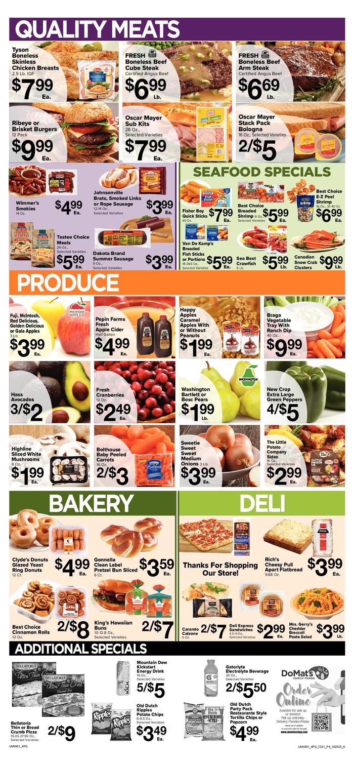 DoMat's Family Foods Ad Specials