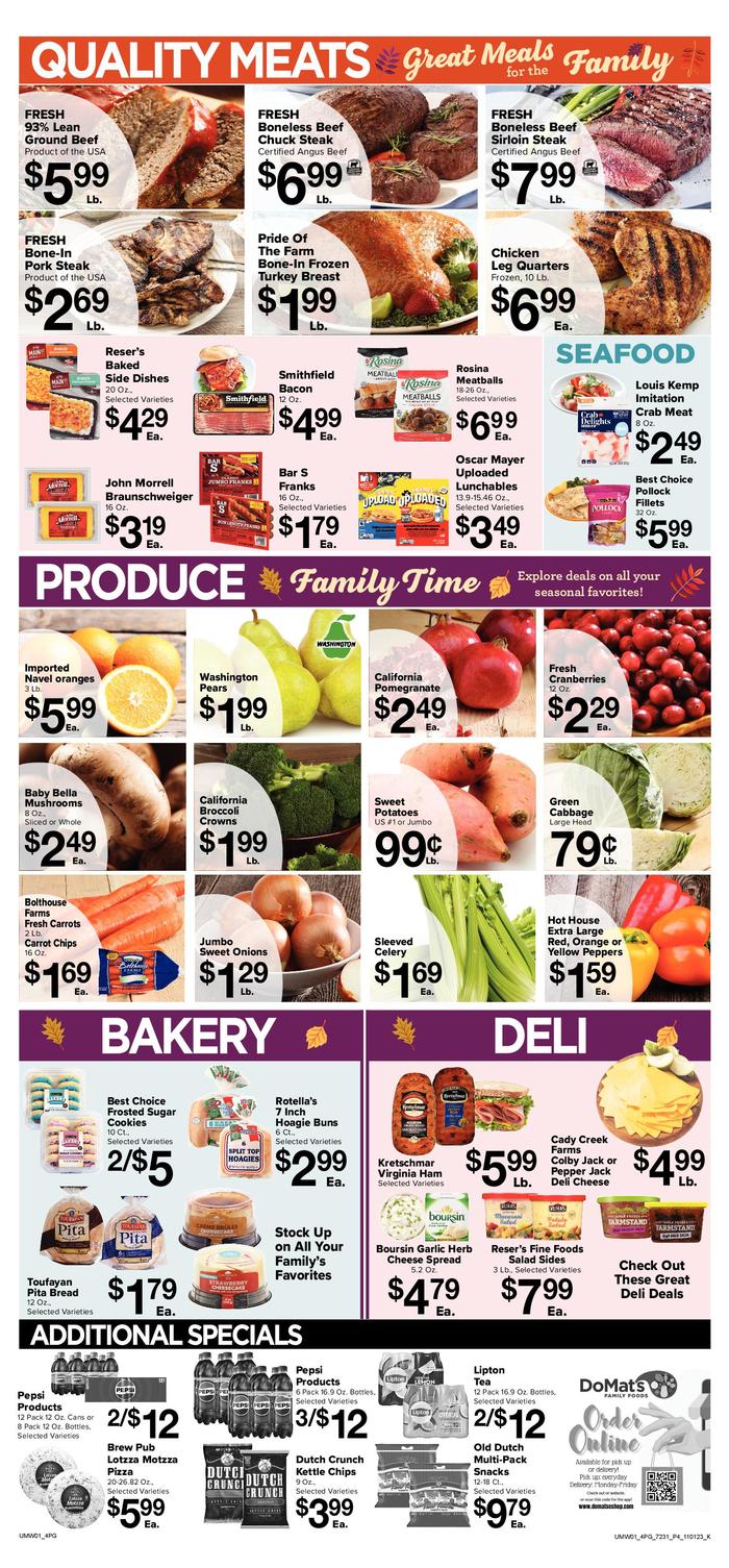 DoMat's Family Foods Ad Specials