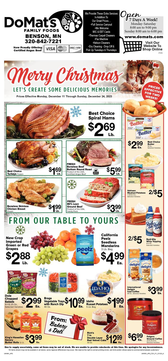 DoMat's Family Foods Ad Specials