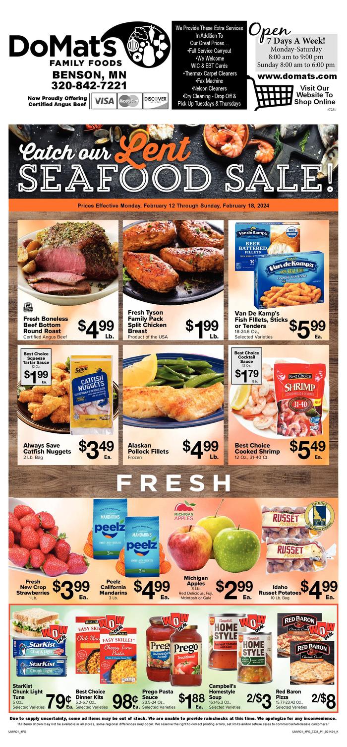 DoMat's Family Foods Ad Specials