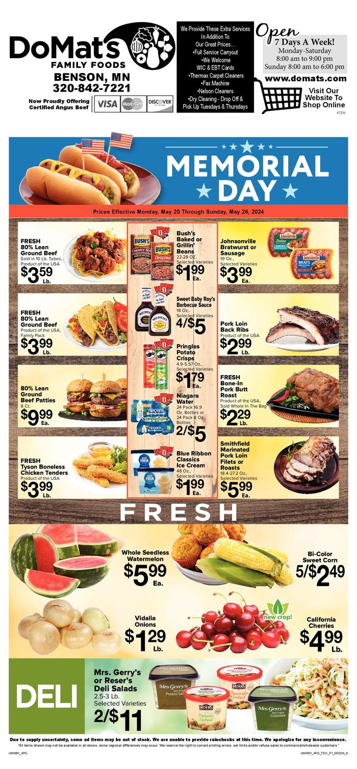 DoMat's Family Foods Ad Specials